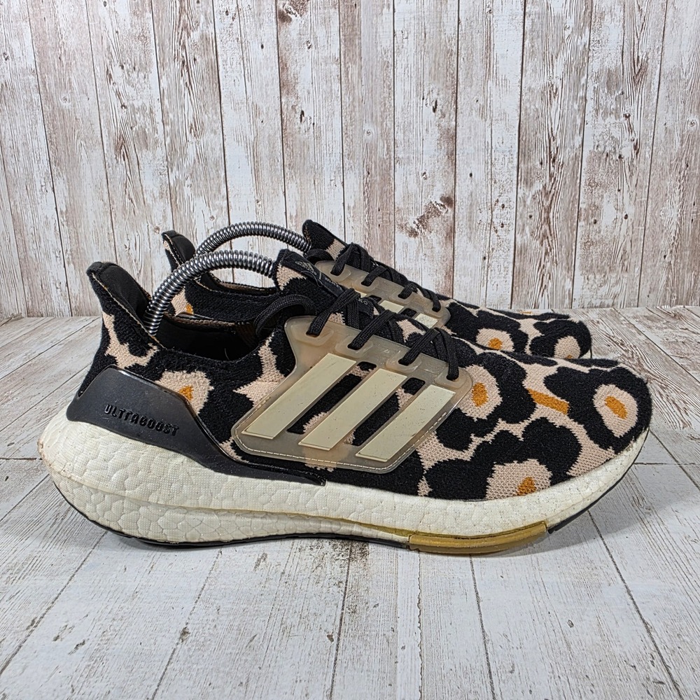 Adidas Marimekko Ultraboost 21 Womens Running Shoes GZ2922 Black Floral Size 10